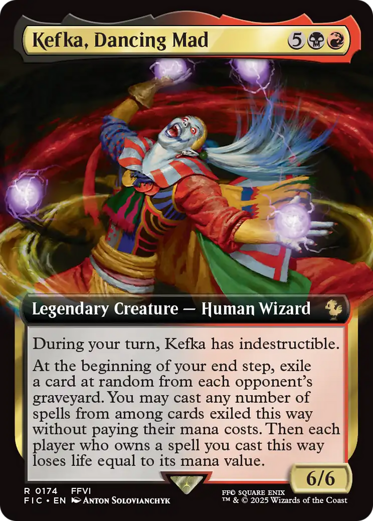 Kefka, Dancing Mad (Extended Art) [FINAL FANTASY Commander] | Boutique FDB TCG