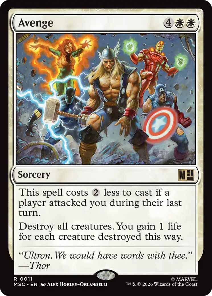 Avenge [Marvel Super Heroes Commander] | Boutique FDB TCG