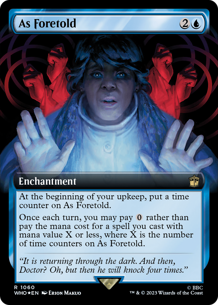 As Foretold (Extended Art) (Surge Foil) [Doctor Who] | Boutique FDB TCG