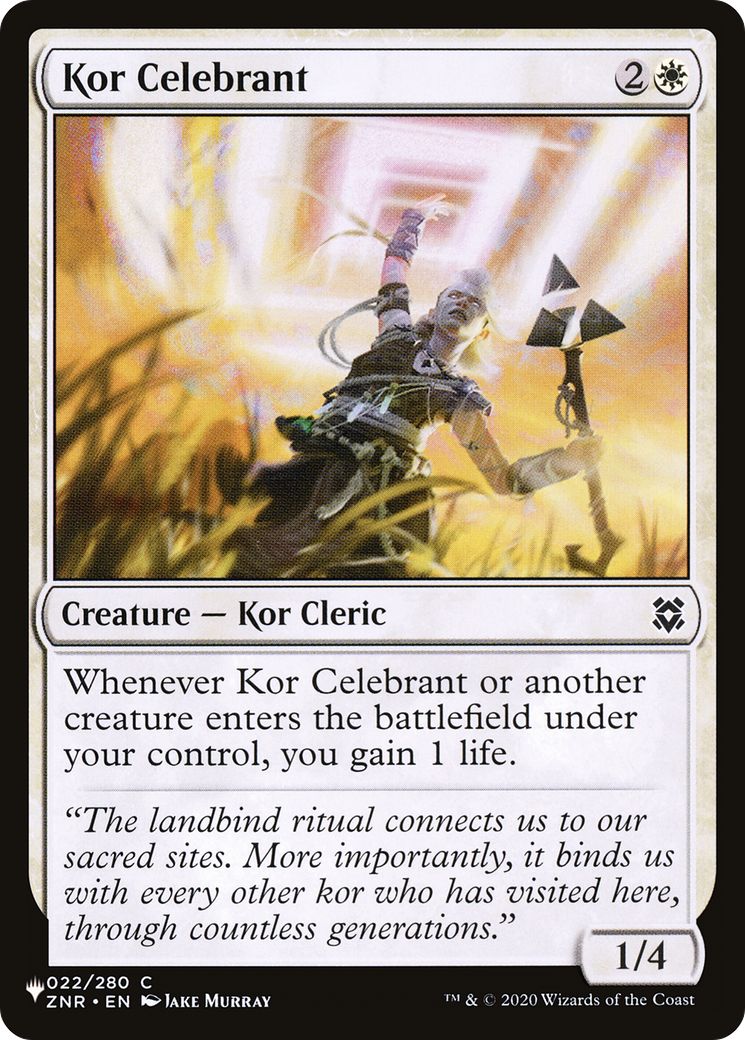 Kor Celebrant [The List Reprints] | Boutique FDB TCG