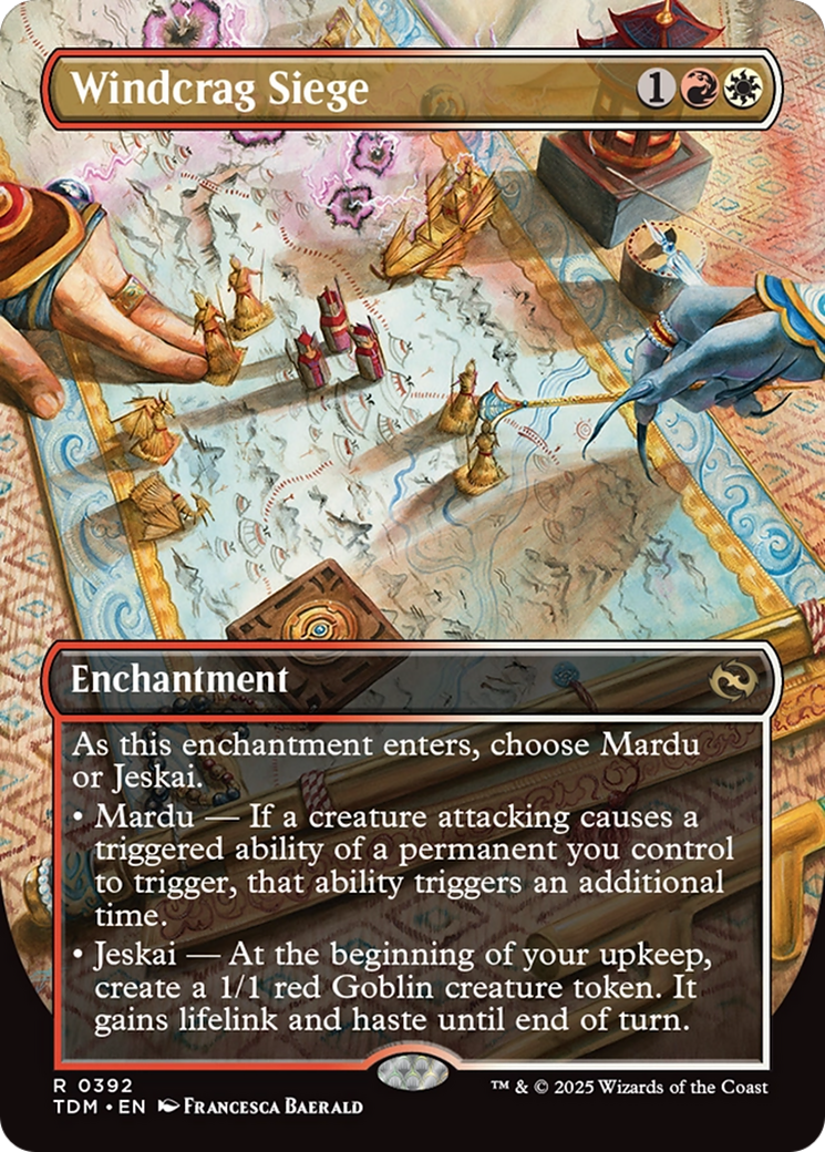 Windcrag Siege (Borderless) [Tarkir: Dragonstorm] | Boutique FDB TCG