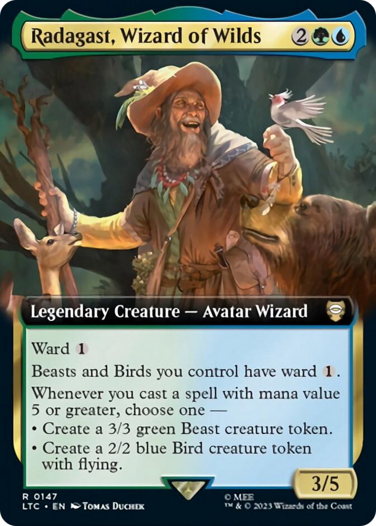 Radagast, Wizard of Wilds (Extended Art) [The Lord of the Rings: Tales of Middle-Earth Commander] | Boutique FDB TCG