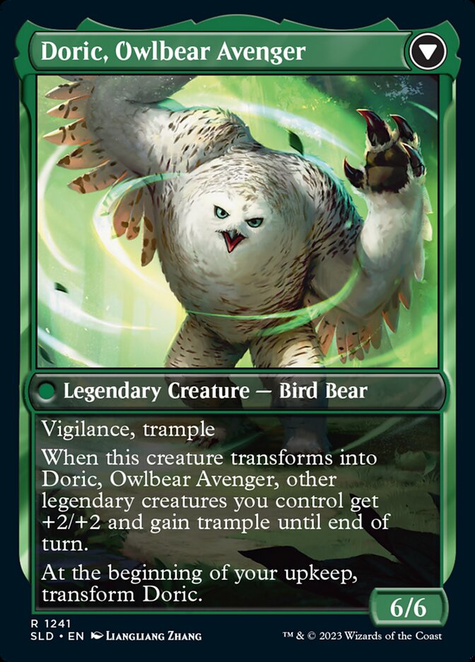 Doric, Nature's Warden // Doric, Owlbear Avenger [Secret Lair Drop Series] | Boutique FDB TCG