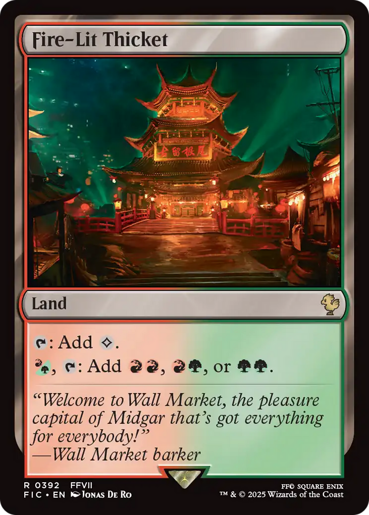 Fire-Lit Thicket [FINAL FANTASY Commander] | Boutique FDB TCG