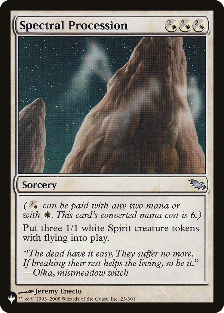 Spectral Procession [The List Reprints] | Boutique FDB TCG