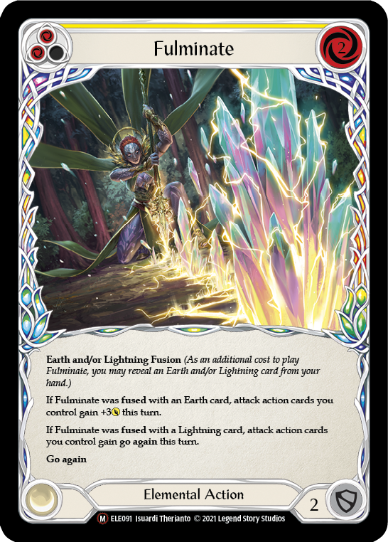 Fulminate [U-ELE091] (Tales of Aria Unlimited)  Unlimited Rainbow Foil | Boutique FDB TCG