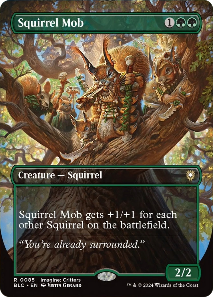 Squirrel Mob (Borderless) [Bloomburrow Commander] | Boutique FDB TCG