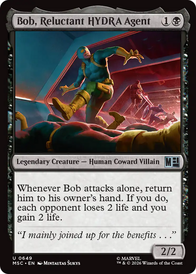 Bob, Reluctant HYDRA Agent [Marvel Super Heroes Commander] | Boutique FDB TCG