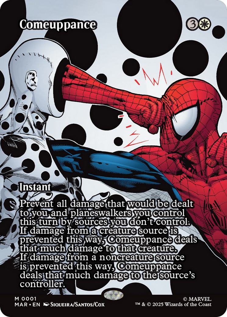 Comeuppance (Borderless) [Marvel's Spider-Man: Eternal-Legal] | Boutique FDB TCG