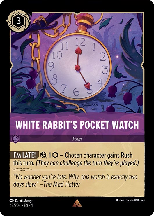 White Rabbit's Pocket Watch (68/204) [The First Chapter] | Boutique FDB TCG