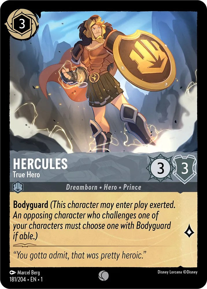 Hercules - True Hero (181/204) [The First Chapter] | Boutique FDB TCG