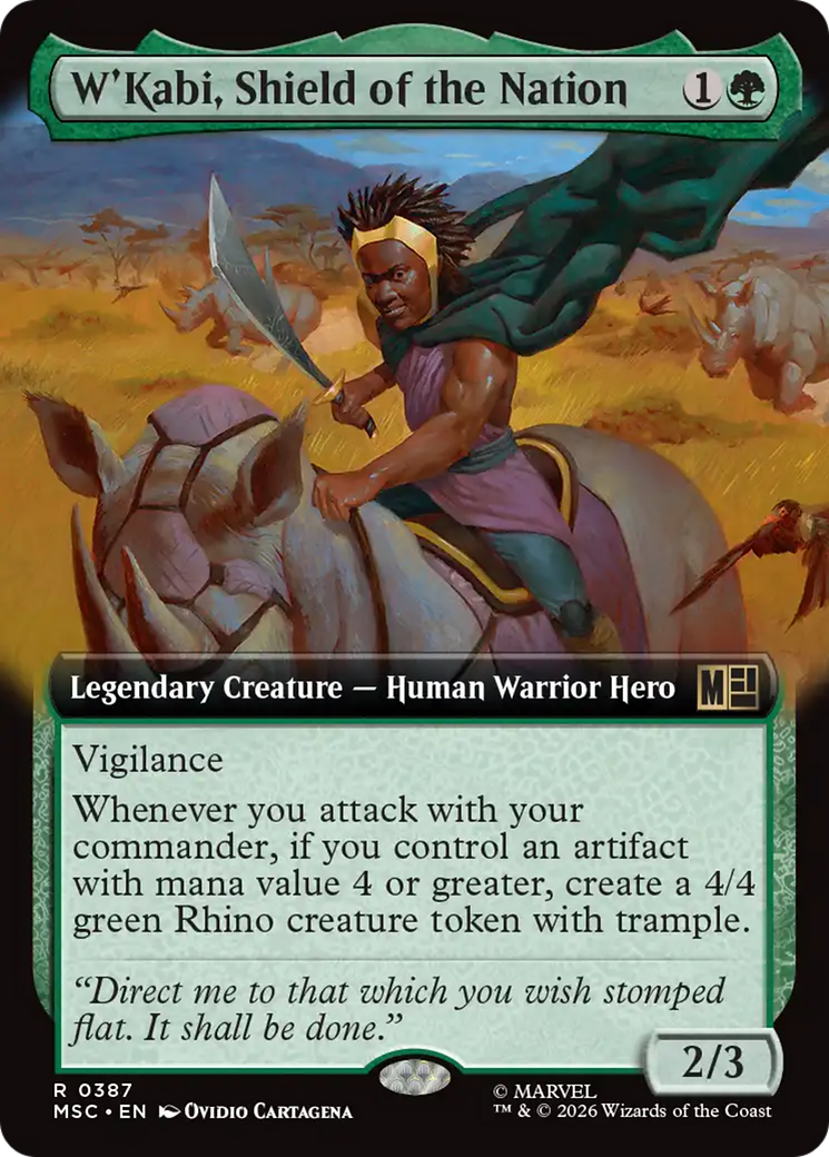 W'Kabi, Shield of the Nation (Extended Art) [Marvel Super Heroes Commander] | Boutique FDB TCG