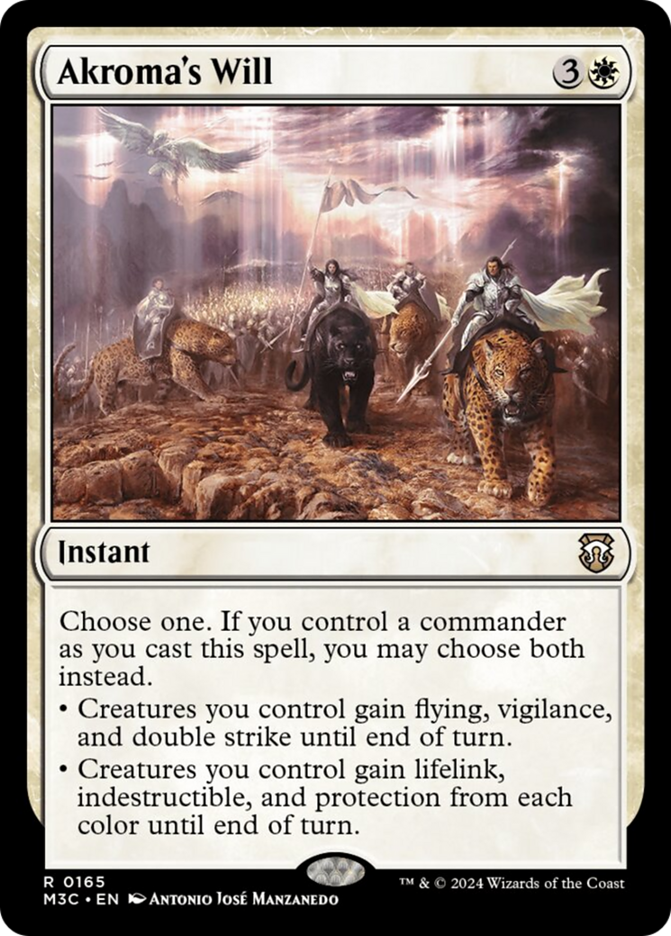 Akroma's Will (Ripple Foil) [Modern Horizons 3 Commander] | Boutique FDB TCG