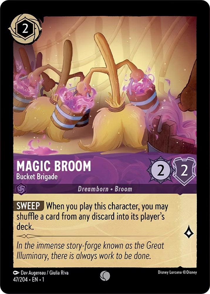 Magic Broom - Bucket Brigade (47/204) [The First Chapter] | Boutique FDB TCG