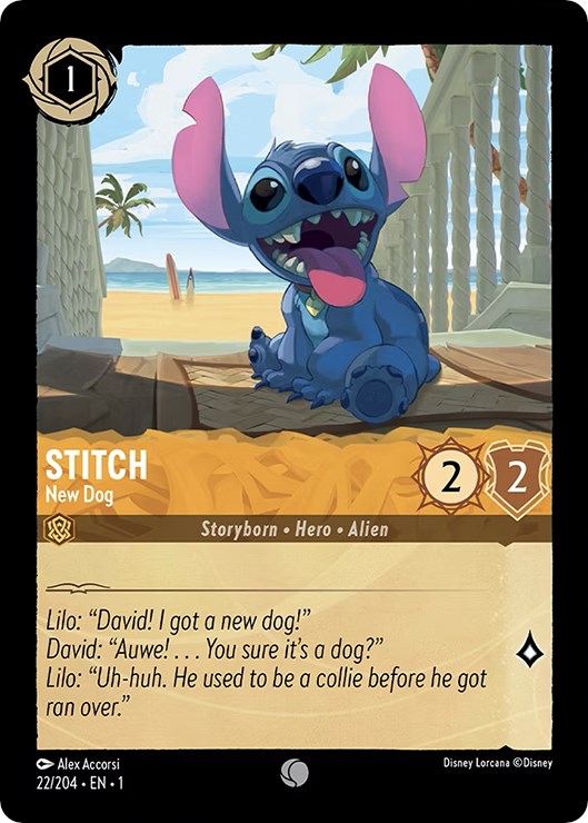 Stitch - New Dog (22/204) [The First Chapter] | Boutique FDB TCG