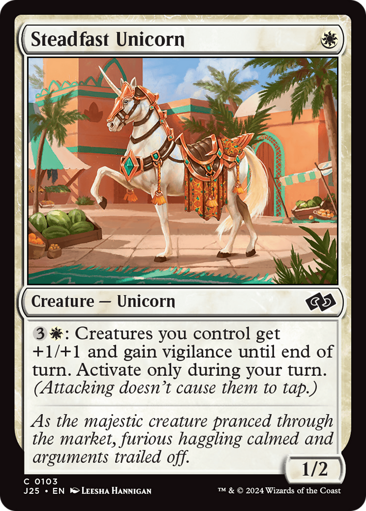 Steadfast Unicorn [Foundations Jumpstart] | Boutique FDB TCG