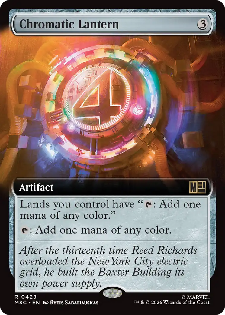 Chromatic Lantern (Extended Art) [Marvel Super Heroes Commander] | Boutique FDB TCG