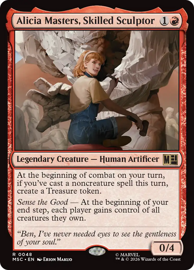 Alicia Masters, Skilled Sculptor (Surge Foil) [Marvel Super Heroes Commander] | Boutique FDB TCG