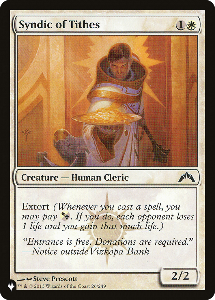 Syndic of Tithes [The List Reprints] | Boutique FDB TCG