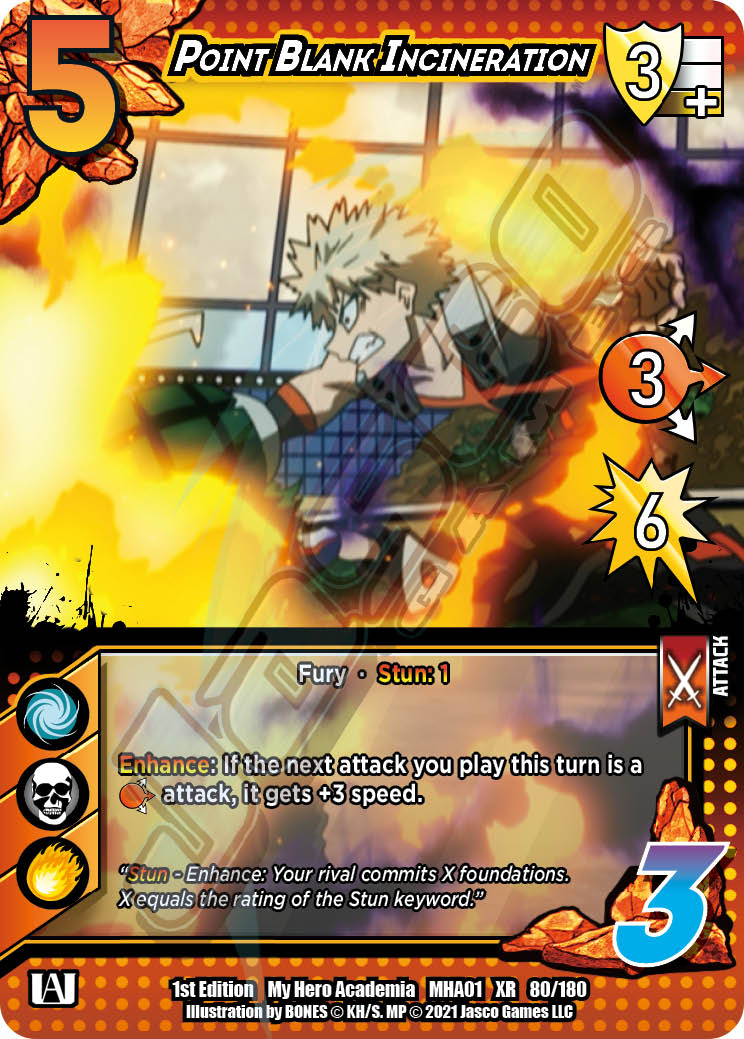 Point Blank Incineration [Series 1 XR] | Boutique FDB TCG