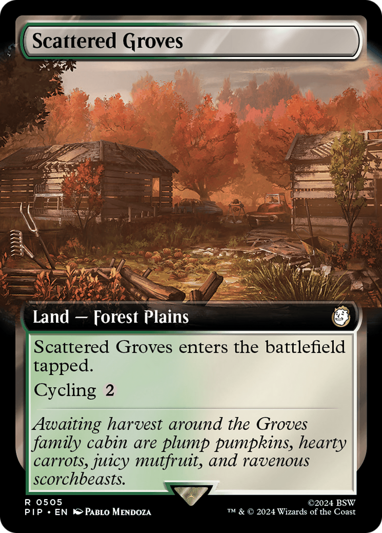 Scattered Groves (Extended Art) [Fallout] | Boutique FDB TCG