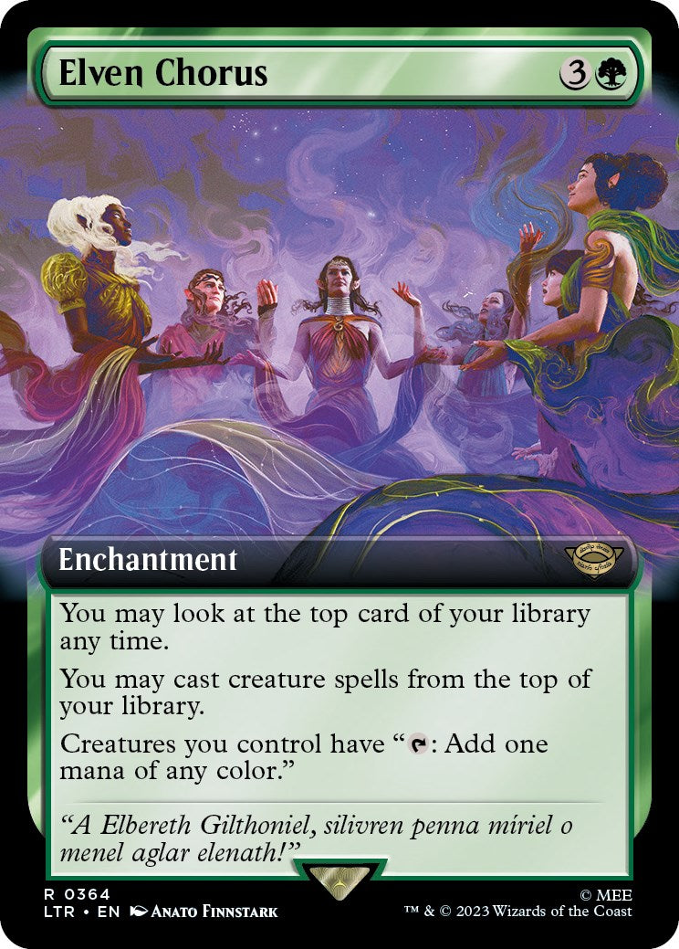 Elven Chorus (Extended Art) [The Lord of the Rings: Tales of Middle-Earth] | Boutique FDB TCG