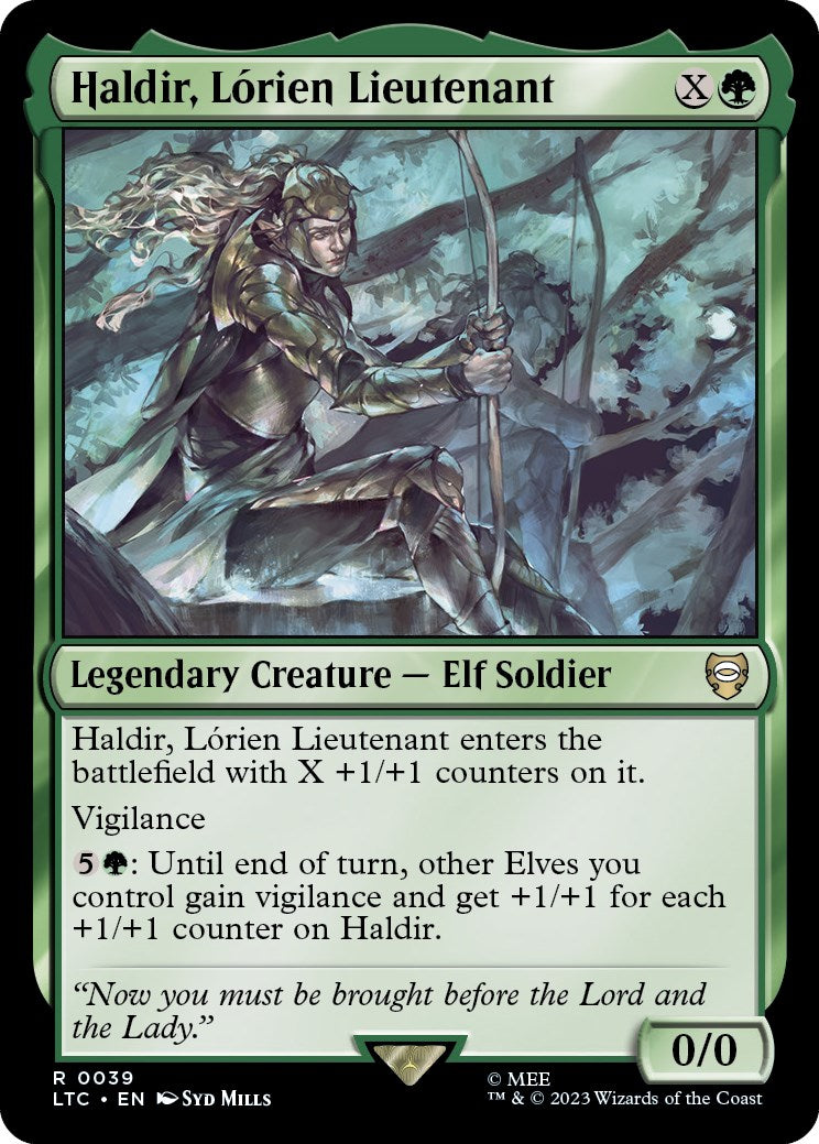 Haldir, Lorien Lieutenant [The Lord of the Rings: Tales of Middle-Earth Commander] | Boutique FDB TCG