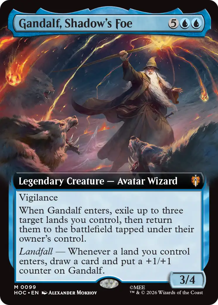 Gandalf, Shadow's Foe (Extended Art) [The Hobbit: Eternal-Legal] | Boutique FDB TCG