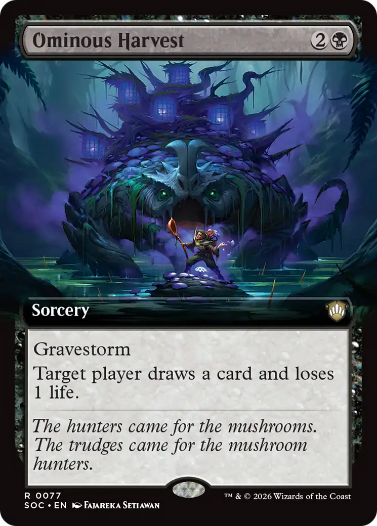 Ominous Harvest (Extended Art) [Secrets of Strixhaven Commander] | Boutique FDB TCG