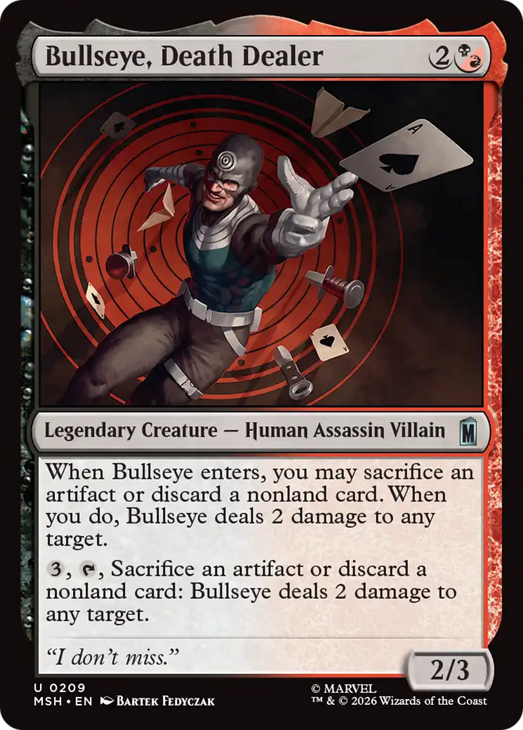 Bullseye, Death Dealer [Marvel Super Heroes] | Boutique FDB TCG