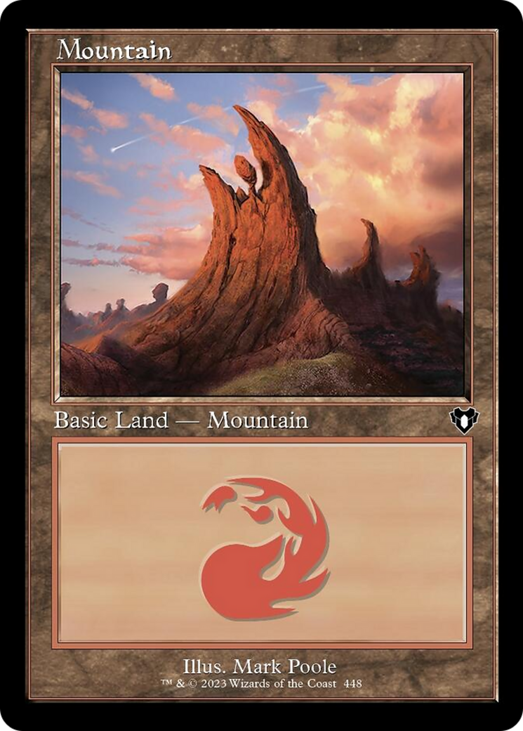 Mountain (448) (Retro) [Commander Masters] | Boutique FDB TCG