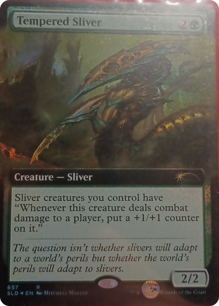 Tempered Sliver (Extended Art) [Secret Lair Drop Promos] | Boutique FDB TCG