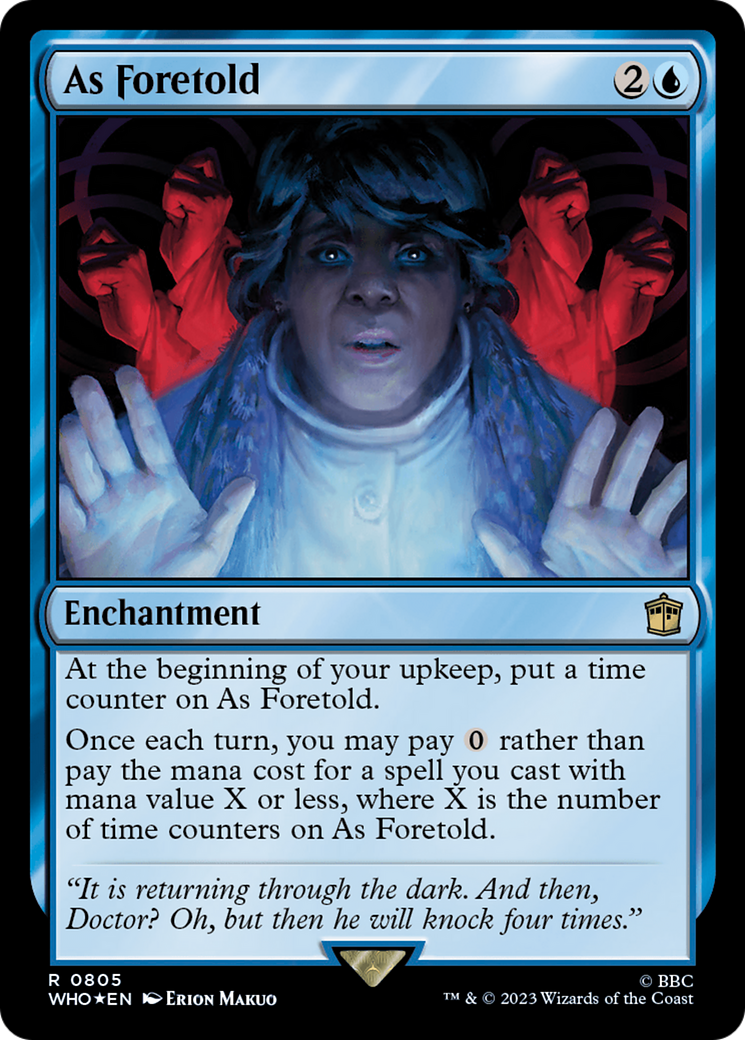 As Foretold (Surge Foil) [Doctor Who] | Boutique FDB TCG