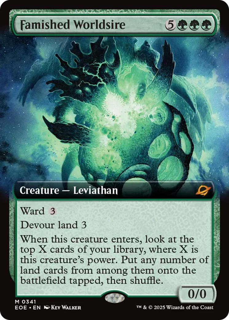 Famished Worldsire (Extended Art) [Edge of Eternities] | Boutique FDB TCG