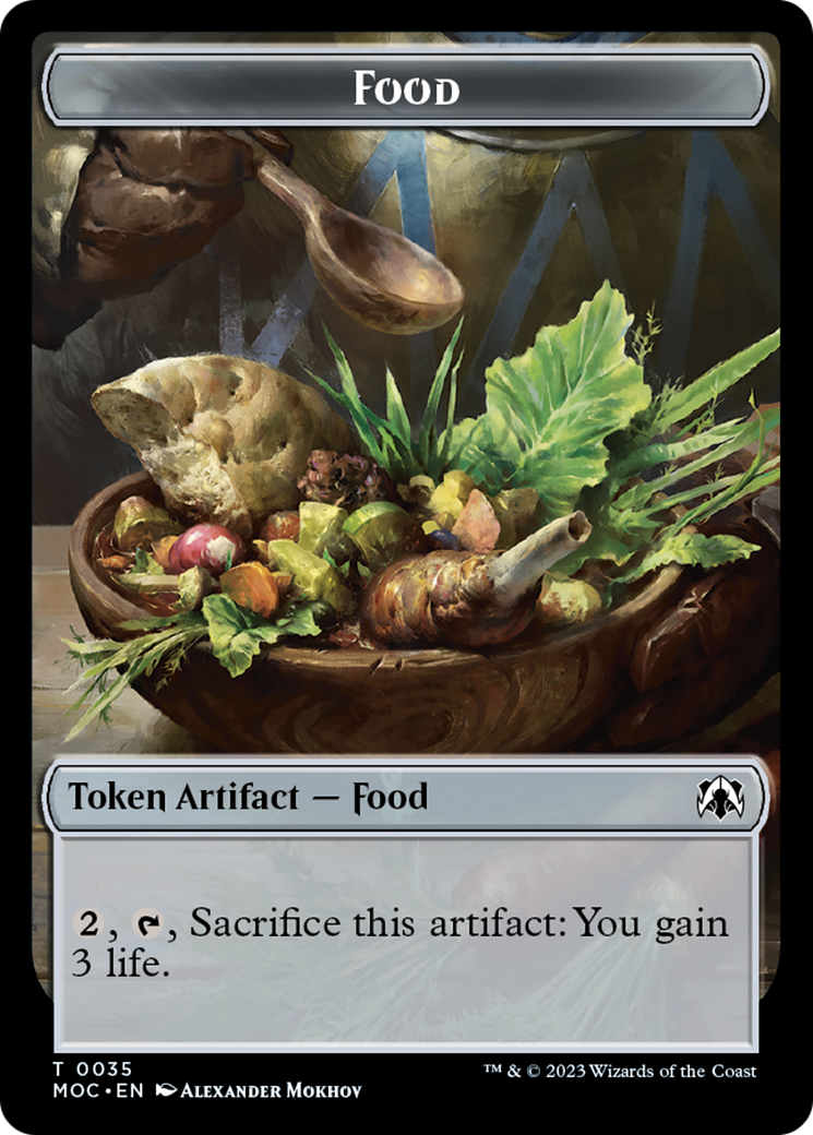 Food // Replicated Ring Double-Sided Token [March of the Machine Commander Tokens] | Boutique FDB TCG
