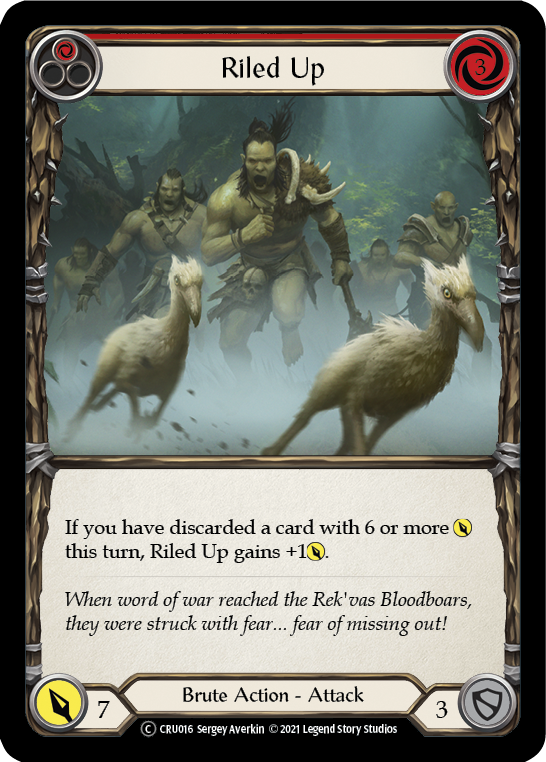 Riled Up (Red) [U-CRU016] (Crucible of War Unlimited)  Unlimited Normal | Boutique FDB TCG