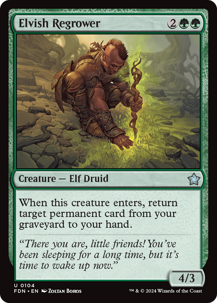 Elvish Regrower [Foundations] | Boutique FDB TCG