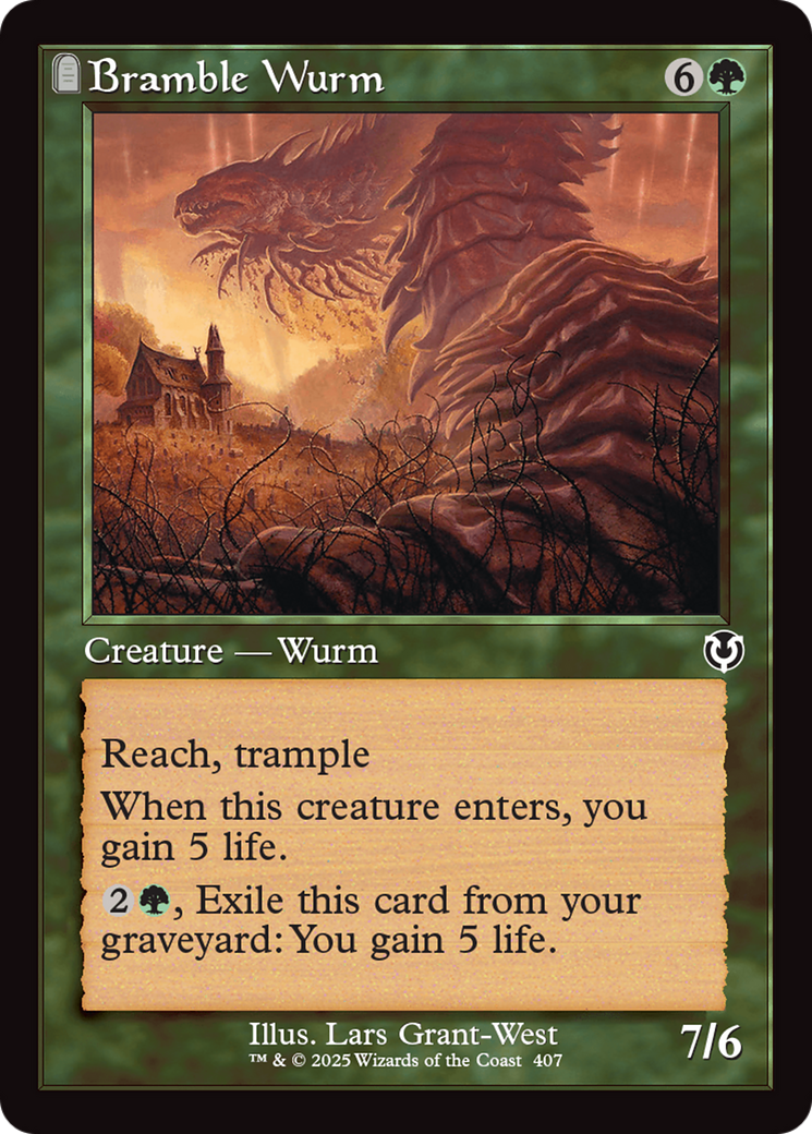 Bramble Wurm (Retro Frame) [Innistrad Remastered] | Boutique FDB TCG