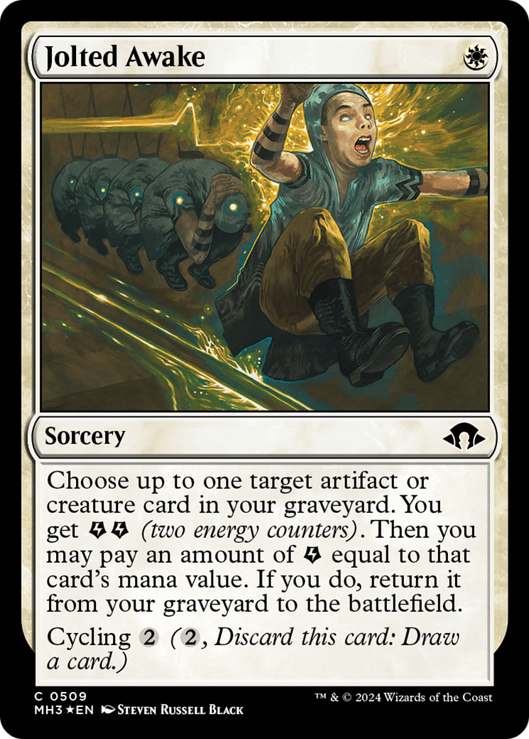Jolted Awake (Ripple Foil) [Modern Horizons 3] | Boutique FDB TCG