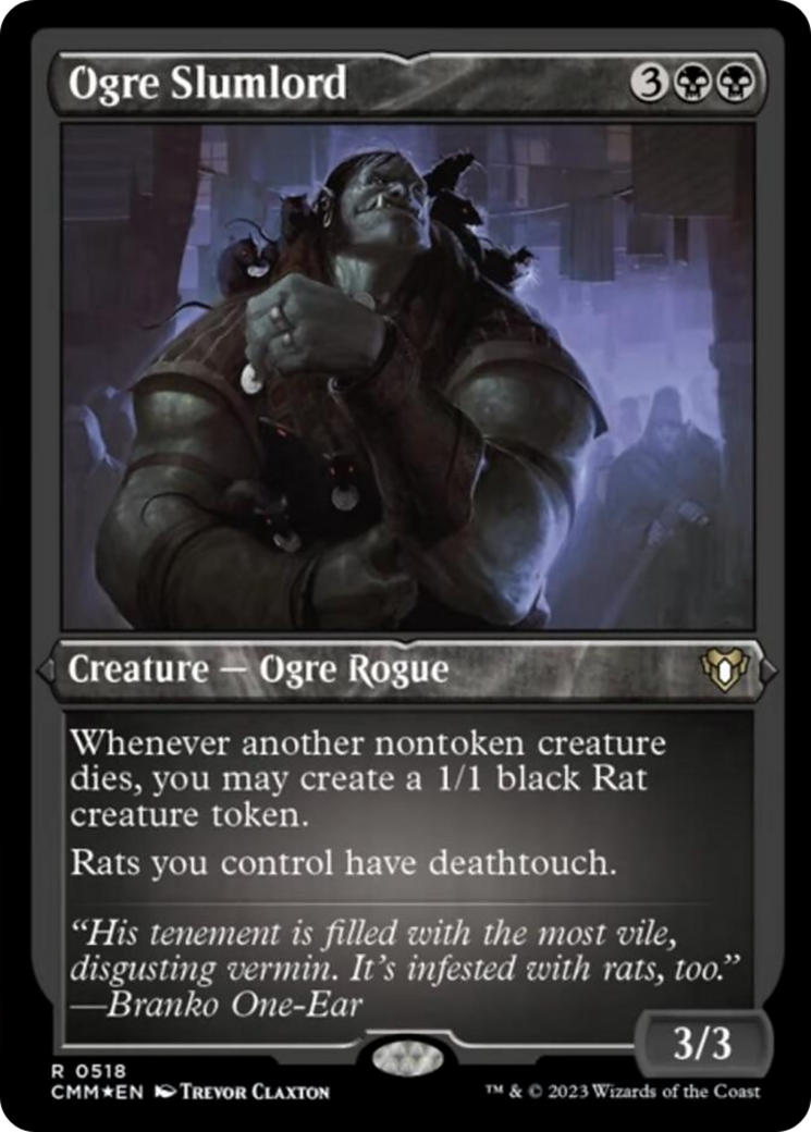Ogre Slumlord (Foil Etched) [Commander Masters] | Boutique FDB TCG