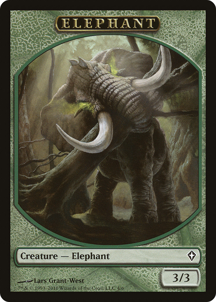 Angel // Elephant Double-Sided Token [Marvel Super Heroes Commander Tokens] | Boutique FDB TCG
