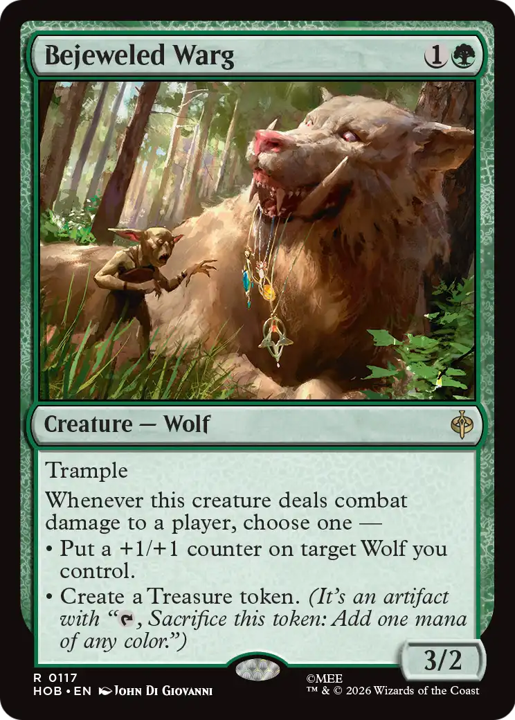 Bejeweled Warg [The Hobbit] | Boutique FDB TCG