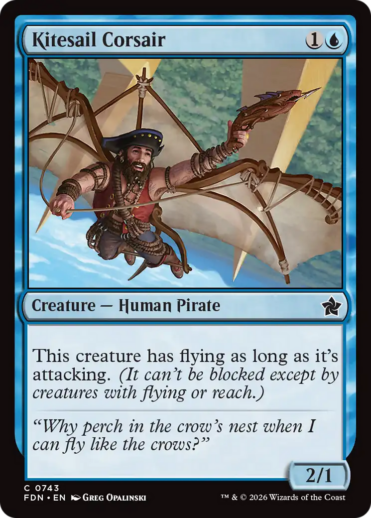 Kitesail Corsair (0743) [Foundations] | Boutique FDB TCG
