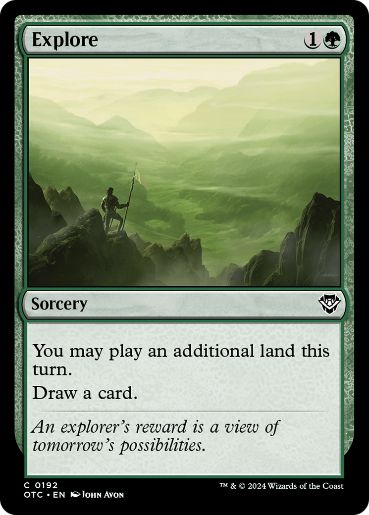 Explore [Outlaws of Thunder Junction Commander] | Boutique FDB TCG