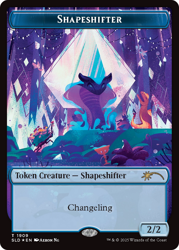 Shapeshifter Token (1909) (Double Rainbow Foil) [Secret Lair Drop Series] | Boutique FDB TCG