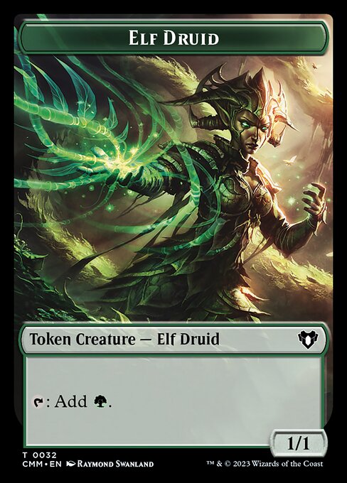 Saproling // Elf Druid Double-Sided Token [Commander Masters Tokens] | Boutique FDB TCG