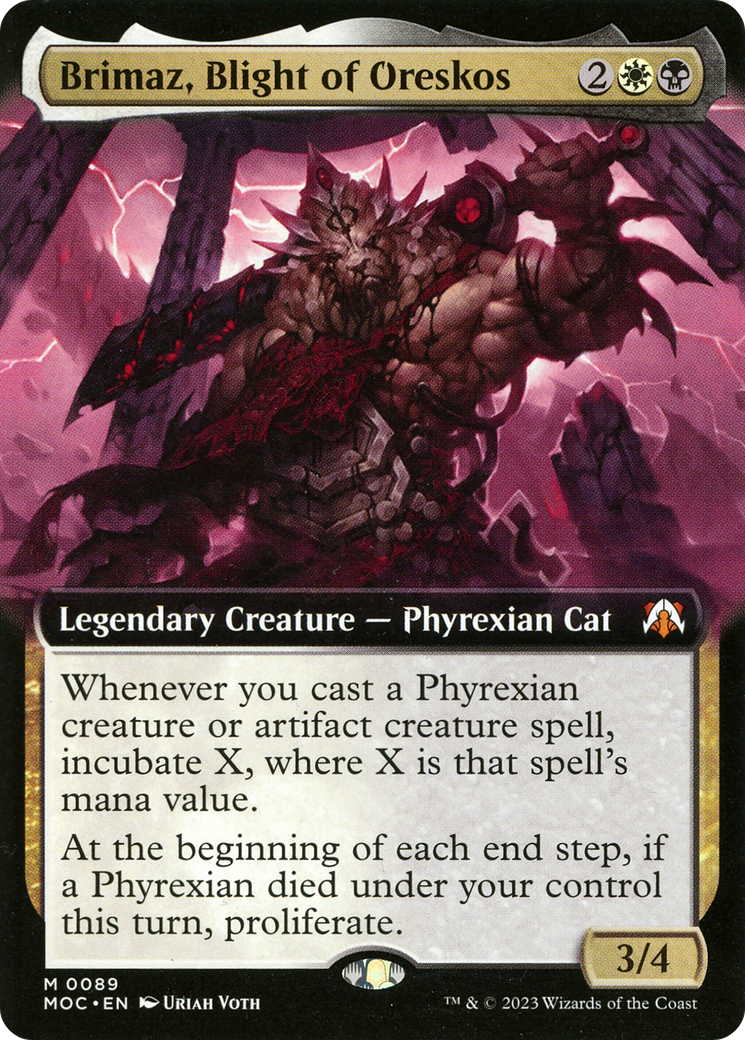 Brimaz, Blight of Oreskos (Extended Art) [March of the Machine Commander] | Boutique FDB TCG