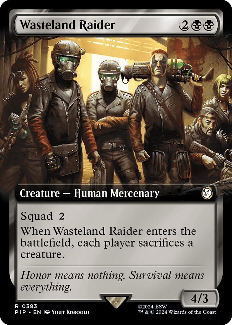 Wasteland Raider (Extended Art) [Fallout] | Boutique FDB TCG