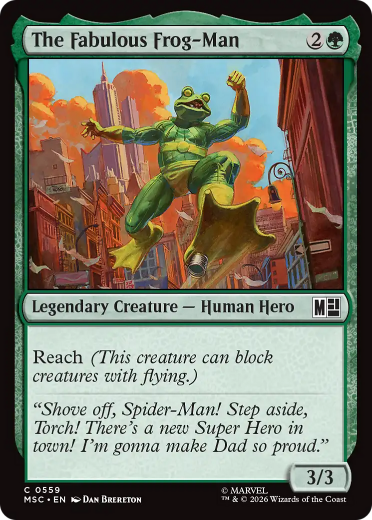 The Fabulous Frog-Man [Marvel Super Heroes Commander] | Boutique FDB TCG