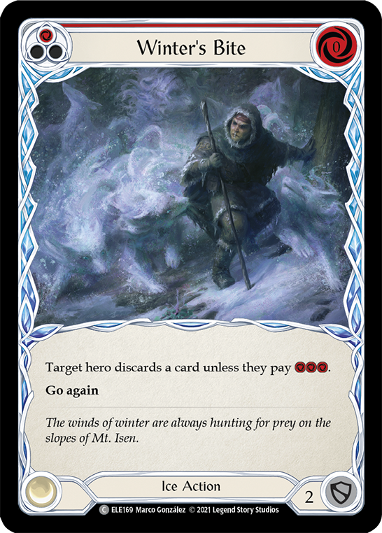 Winter's Bite (Red) [ELE169] (Tales of Aria)  1st Edition Normal | Boutique FDB TCG